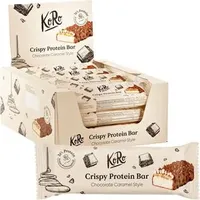 KoRo Proteinriegel Crisy Protein Bar, 12 Riegel, Chocolate Caramel Style, je 60 g, pro Riegel 19,2 g Protein