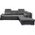 ed exciting design Ecksofa JAKARTA - schwarz