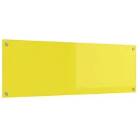 VidaXL Küchenrückwand Gelb 120x40x0,6 cm Hartglas