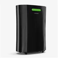 Klarstein AeroDry Smart 12l Luftentfeuchter 12L/Tag, 2.5L Tank, 39dB, WiFi/App/Alexa Steuerung, LED Display, 24h Timer, Carbon Filter, für Räume bis 18m2, Entfeuchter Elektrisch, Schwarz