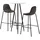 vidaXL 3-tlg. Bar-Set Stoff Dunkelgrau