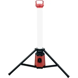 Yato Turm Baustrahler Arbeitsstrahler Werkstattlampe 360° LED Standleuchte IP54 mit Steckdose 3800 Lumen