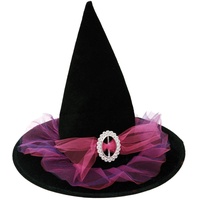 viving Kostüme viving costumes202430 Pink Petticoat Hexe Hat (58 cm, One Size)