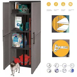 GarPet Besenschrank 163 x 0 x 0 cm Grau