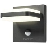 Sygonix LED Wandleuchte mit Bewegungsmelder 14,0 cm schwarz
