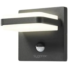 Sygonix LED Wandleuchte mit Bewegungsmelder 14,0 cm schwarz