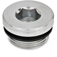 Ganter norm Ganter Normelemente GN 749-M27X2-A 749-M27X2-A-Verschlussschrauben, Silber, Feingewinde