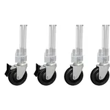Eurobox-System Einsteckrollen-Set Outdoor Anthrazit 4 Stück