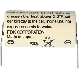 Sanyo Lithium Batterie CR17335 SE Size 2/3A, mit Lötpadel