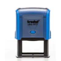 Trodat Stempel Printy Rechteckig, Schwarz, Blau