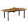 Merxx Ausziehtisch 150 (200) x 90 x 61 cm Graphit/Natur