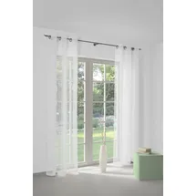 Wirth Vorhang WIRTH "Chloé" Gr. 1, weiß, B:140cm H:145cm, Polyester, Gardinen, Store