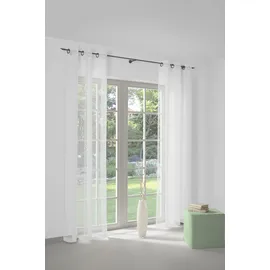 Wirth Vorhang WIRTH "Chloé" Gr. 1, weiß, B:140cm H:145cm, Polyester, Gardinen, Store