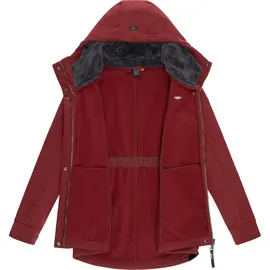 Ragwear Damen, Übergangsjacke Funktionsjacke Softshelljacke wasserabweisend mit Kapuze Monadde Softshell Red Gr. XS - XS