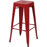 Mendler 4er-Set Barhocker  ~  rot