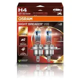Osram H4 NIGHT BREAKER 220 Glühlampe 2er Box [Hersteller-Nr. 64193NB220-2HB]