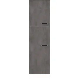 Impuls Küchen Seitenschrank Prag 60 x 205,1 x 57,6 cm Grau