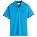 GANT Poloshirt TIPPING PIQUE RUGGER, Gr. XL, day blue, - 60225533-XL