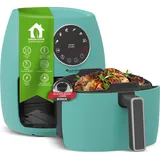TurboTronic Heißluftfritteuse 3,5L blau