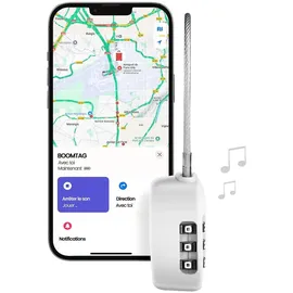BOOMPODS LOCK TSA Bag Tracker White