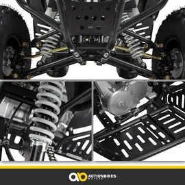 ACTIONBIKES MOTORS - Benzin-Kinderquad S-10 ATV Midi Pocket Quad für Kinder 125 ccm Halbautomatik