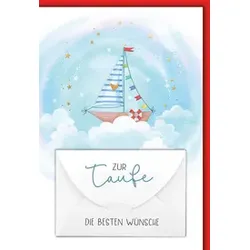 Taufkarte Geldschein 32638 Bild