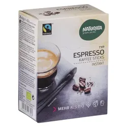 Naturata Espresso Kaffee-Sticks Bohnenkaffee, instant bio