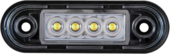 LED Seitenmarkierungslicht 4 LED 12-24V 83mm, in Weiß.