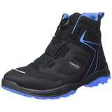 superfit - Schnürhalbschuhe Jupiter in schwarz/hellblau, Gr.40