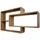 TRAUMMÖBEL Wandregal 40 x 12 x 10 cm Braun