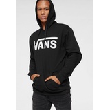 VANS CLASSIC II HOODIE 2024 black/white - L, schwarz Herren Sweatshirts mit großem Logoprint