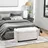 Homcom Polsterbank Samt Creme 105 x 44 x 45,5 cm