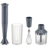 Alessi Plissé Stabmixer Set Grau