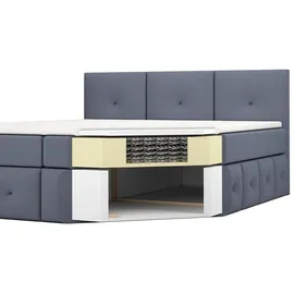 A&J MöbelLand Boxspringbett BOE 120 x 200 cm Braun