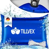 tillvex tillvex® Poolkissen Winter XXL | Luftkissen inkl. Reparaturkit | Winterkissen mit Sicherheitsventil | Poolpolster Pool Abdeckung Kissen Doppelnaht