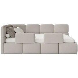 Selsey Jugendbett Cloudy 90 x 200 cm Kiefer schwarz greige