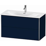 Duravit XSquare Waschtisch-Unterschrank XS432509898 101x56x47,8cm, Nachtblau seidenmatt, 2 Schubkästen