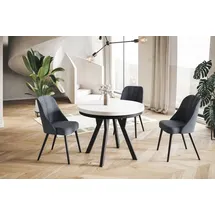 alpimeble EVO Ø 90 cm bis 190 cm weiß