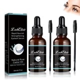 Gfouk Lash Elixir Rapid Wachstum verstärkt das Wimpernserum, organisches Rizinusöl -Wimpernserum, Stärkung und Ernährung Ihrer natürlichen Wimpern (2sets)