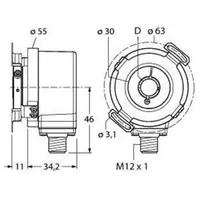 Turck Inkrementaler Drehgeber REI-E-114 #100011772