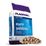 Weedness Plagron Euro Pebbles 10 Liter - Blähton Kugeln Hydrokultur Drainage Ton-Granulat Perlite Blumenerde