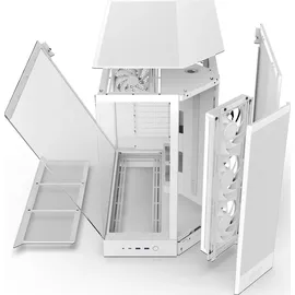 NZXT H9 Flow RGB (2025) All White Midi Tower ATX Gaming Gehäuse weiß mit Glasfenster