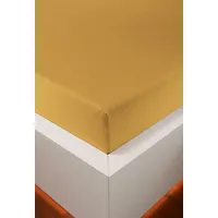 Bellana jersey Spannbetttuch Gelb, 140-160 x 200-220 cm