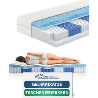AM Qualitätsmatratzen | Premium Gelschaum-Taschenfederkernmatratze - 160x200 cm -