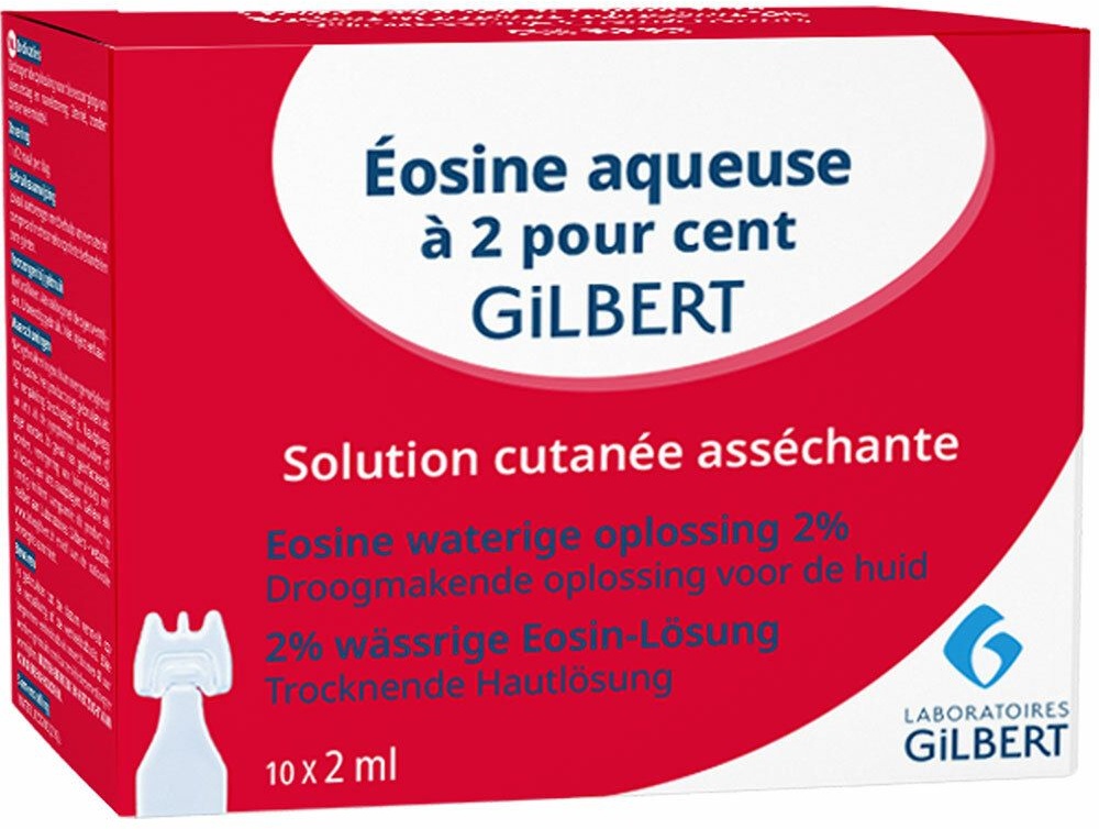 Gilbert Eosine solution aqueuse à 2% stérile 10x2 ml Ampoule(s)