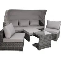Tectake San Marino Loungesofa grau