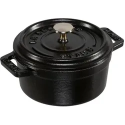 Staub Mini Cocotte 10cm rund schwarz, Gusseisen