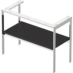Duravit White Tulip Waschtisch-Konsole WT454105858 98,4 x 45 cm, Graphit Seidenmatt, bodenstehend, Metall