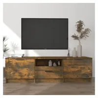 Furnicato TV-Schrank Räuchereiche 140x35x40 cm Holzwerkstoff