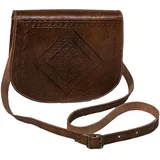 Marrakesch Orient & Mediterran Interior Fes Shopper Leder Dunkel Brown